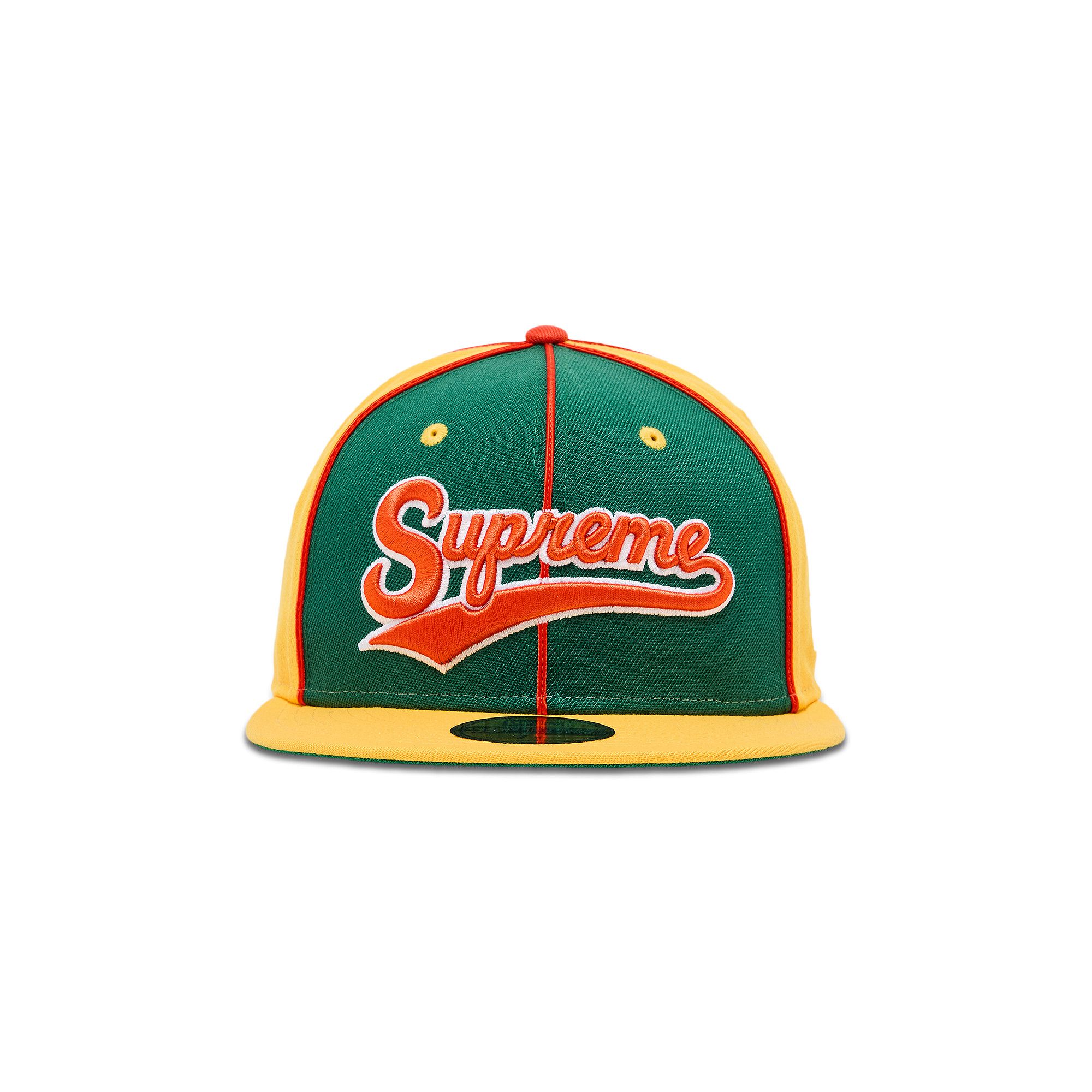 Supreme x New Era Piping Script Logo Cap Black - SS25 - US