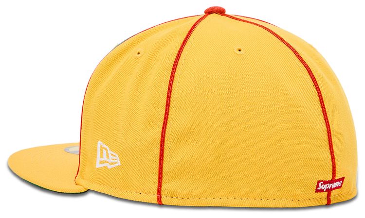 Supreme Piping Script Logo New Era Yellow