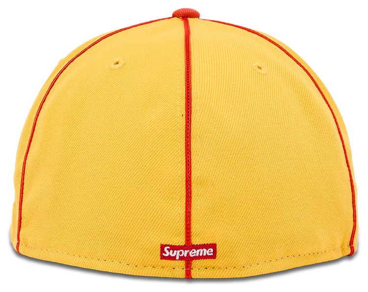 Supreme Piping Script Logo New Era Yellow