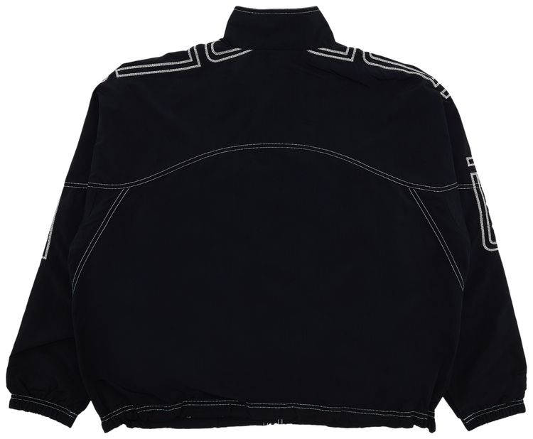 Supreme Spellout Embroidered Track Jacket Black