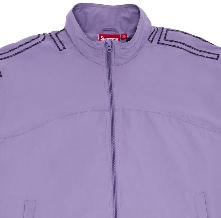 Supreme Spellout Embroidered Track Jacket Dusty Purple
