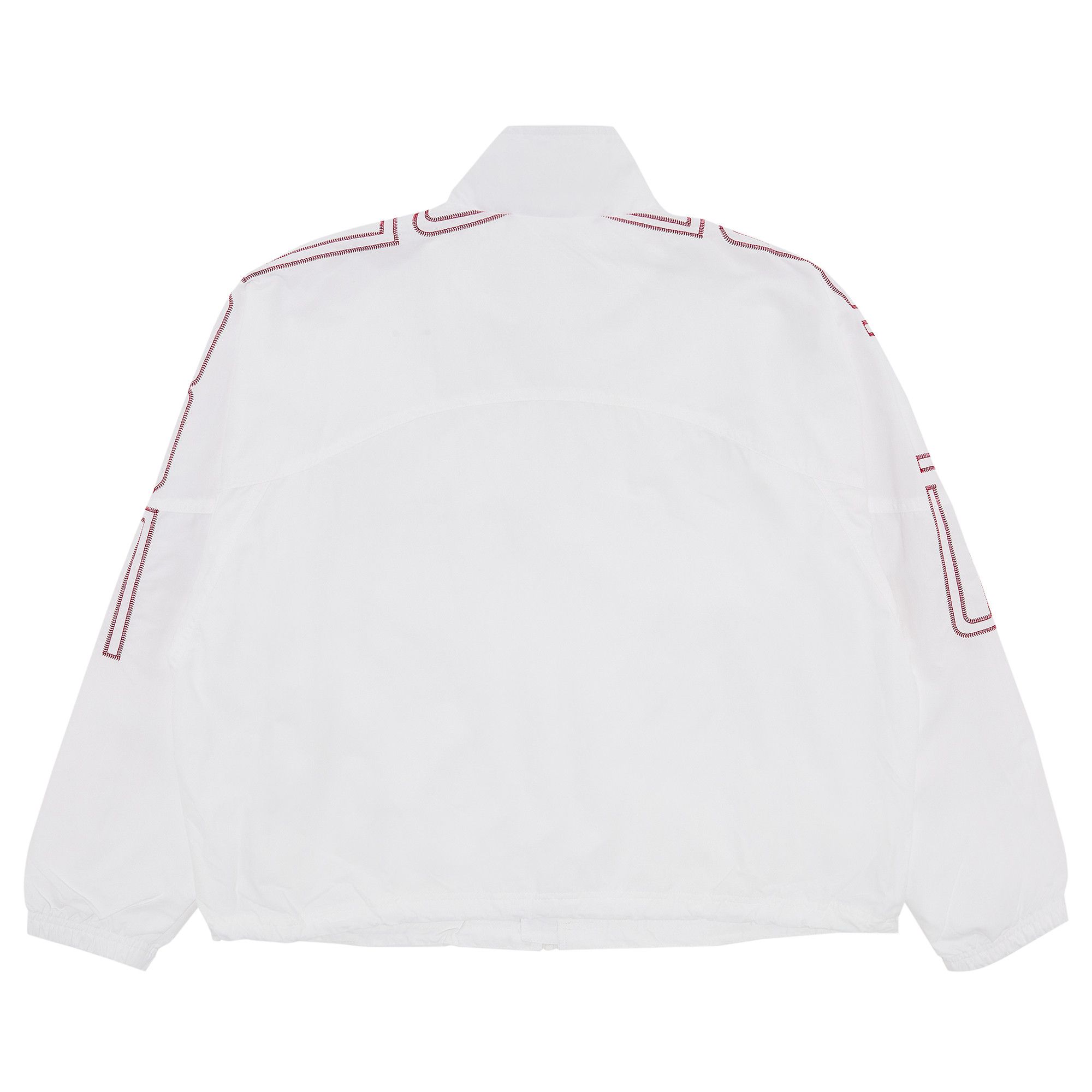 Buy Supreme Spellout Embroidered Track Jacket 'White
