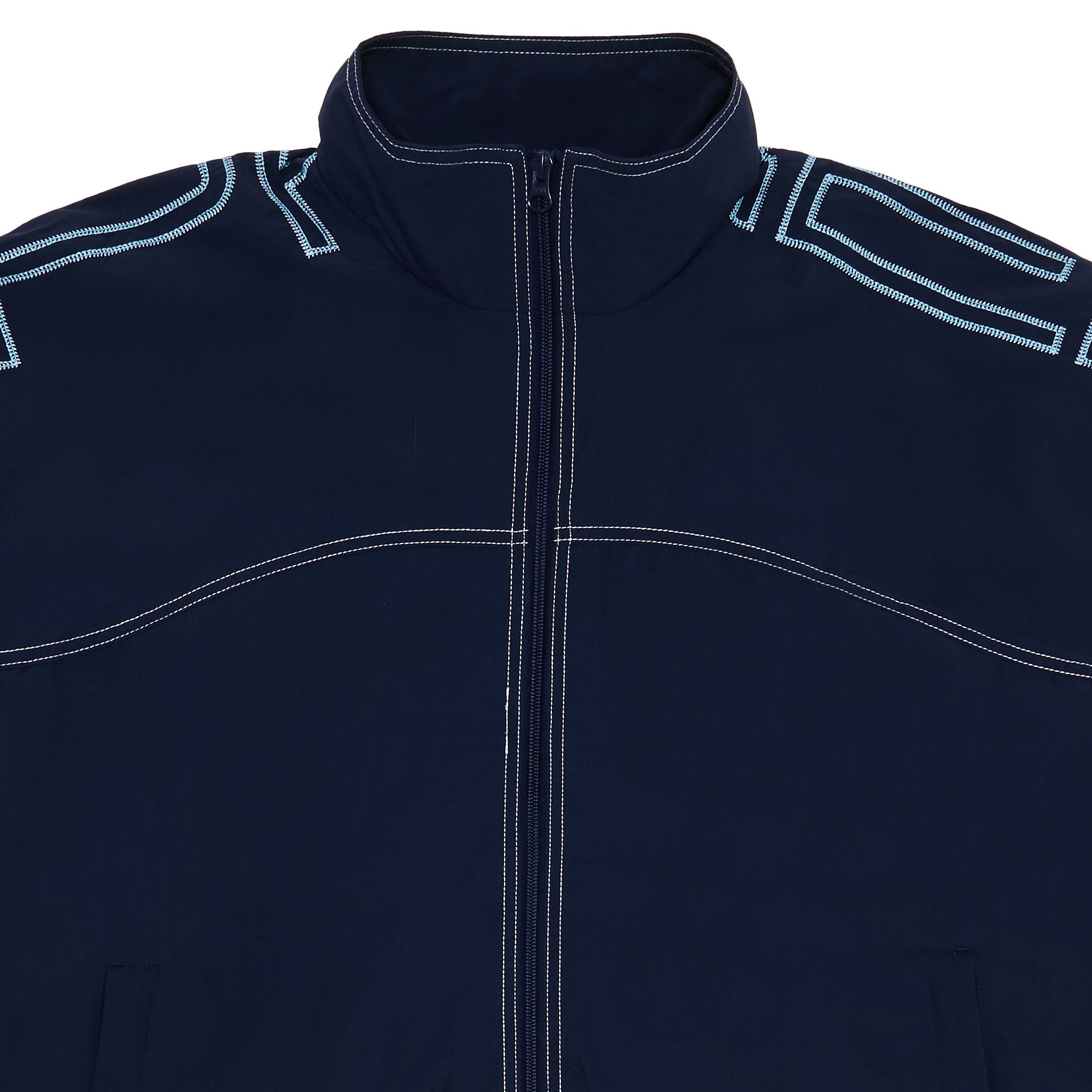 【SUPREME】 Spellout Embroidered Track Jacket Navy - 25SS Supreme Spellout Embroidered Track Jacket (SS25) Navy Men's