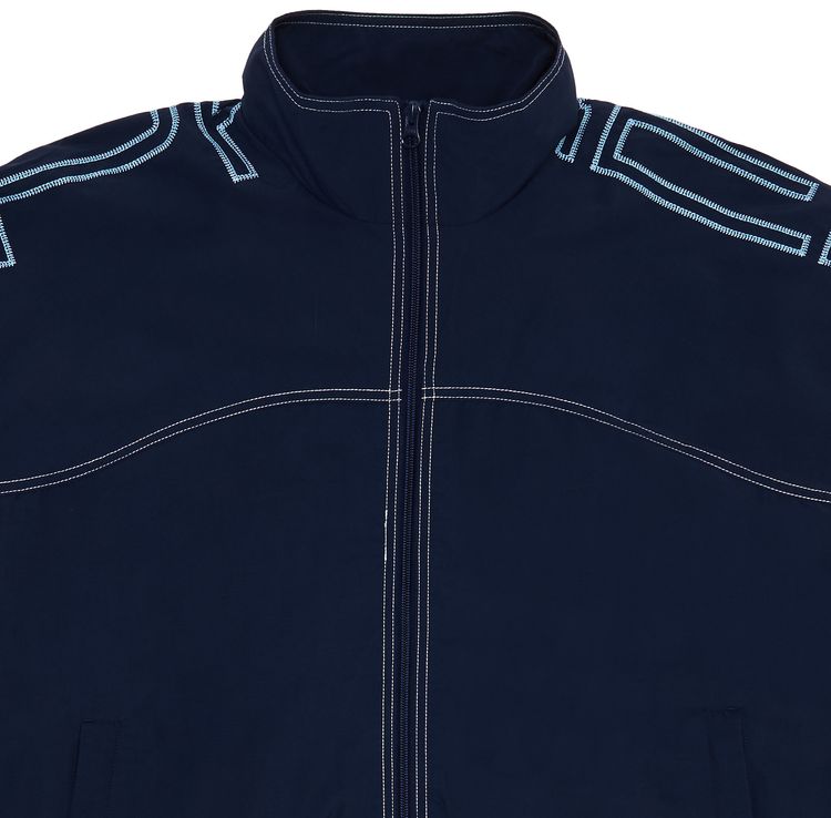 Supreme Spellout Embroidered Track Jacket Navy