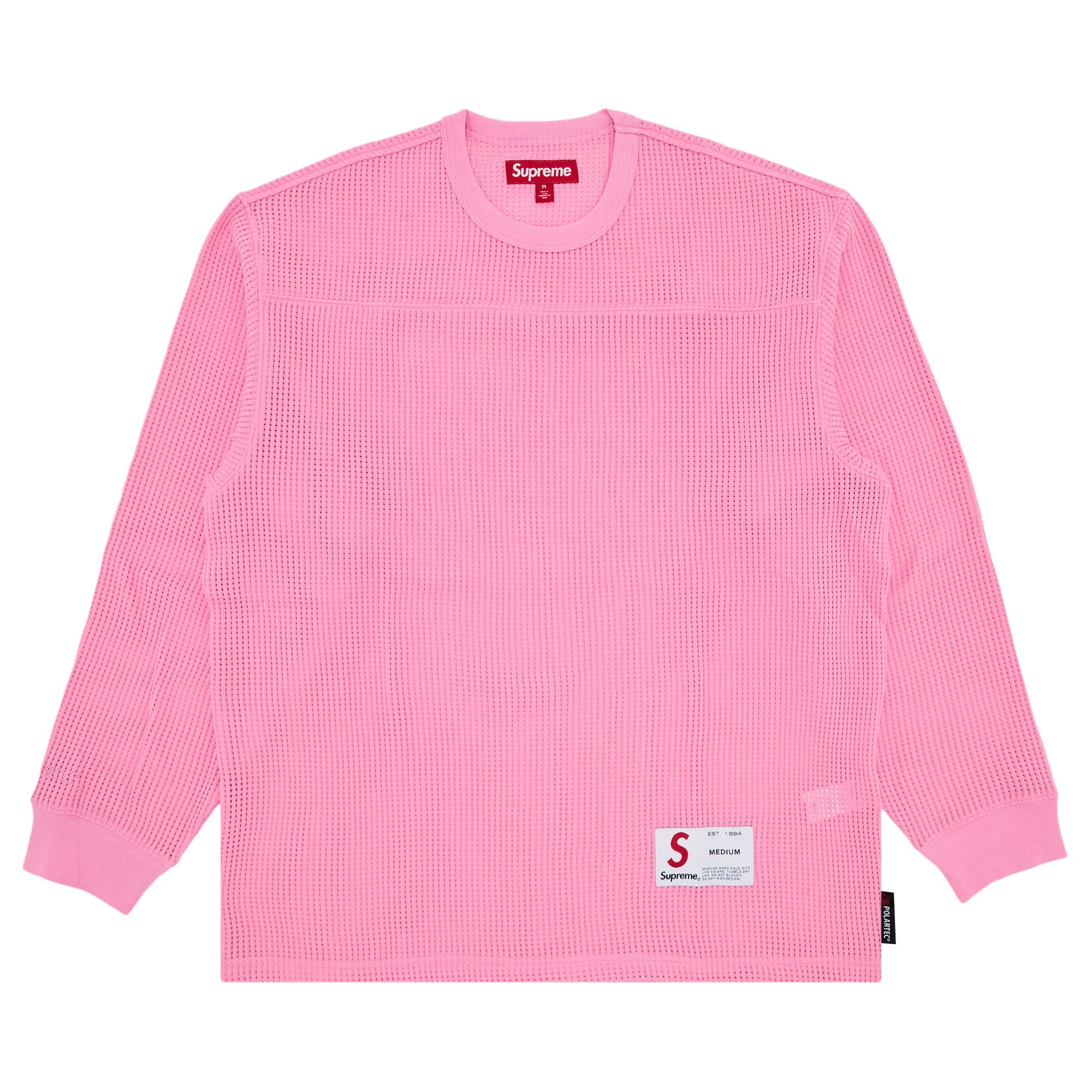 Buy Supreme Polartec Mesh Long-Sleeve Football Top 'Pink