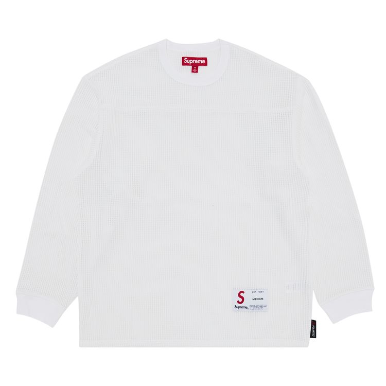 Supreme Polartec Mesh Long Sleeve Football Top White