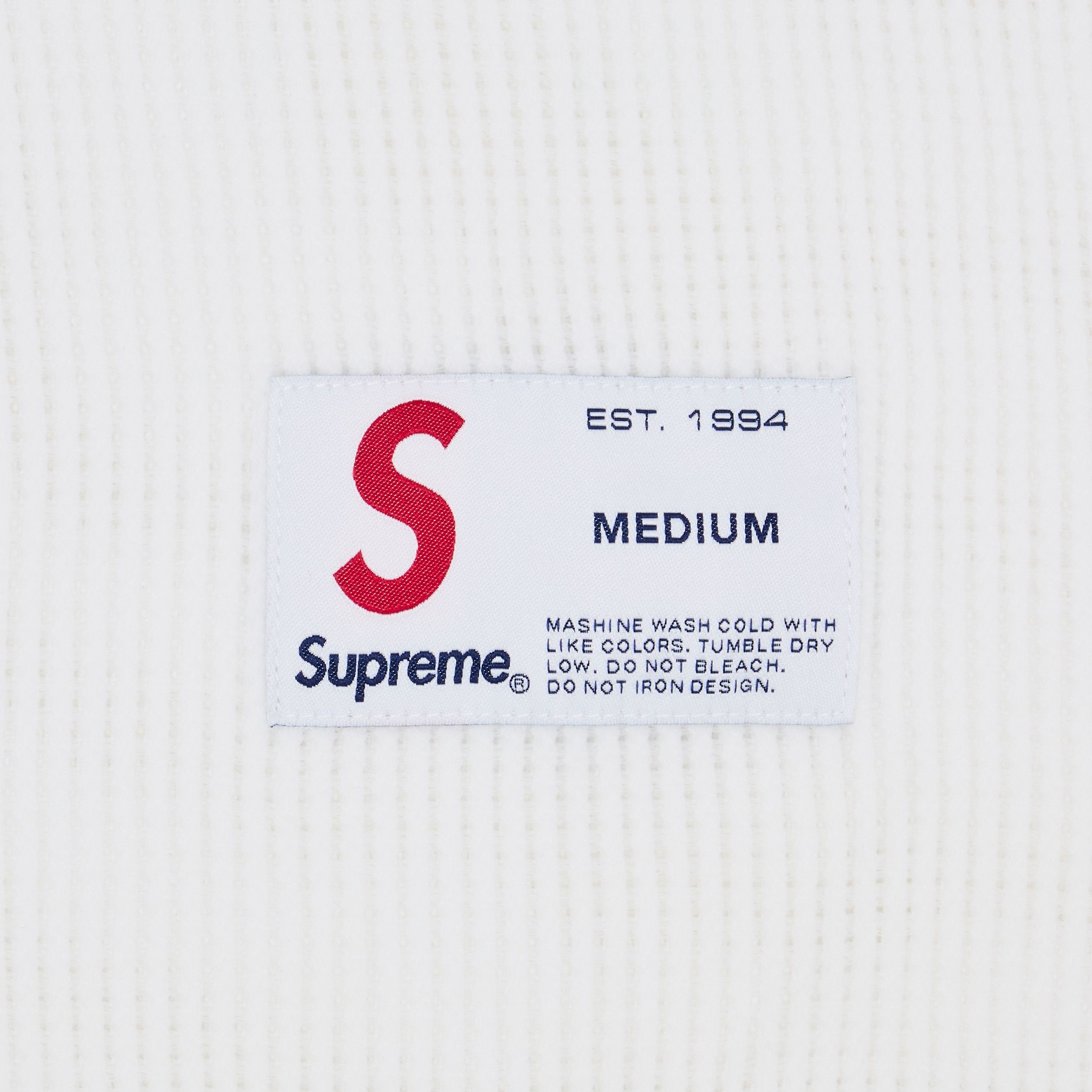 【SUPREME】 Polartec Mesh L/S Football Top White KN53_SS25_PolartecMeshFootball