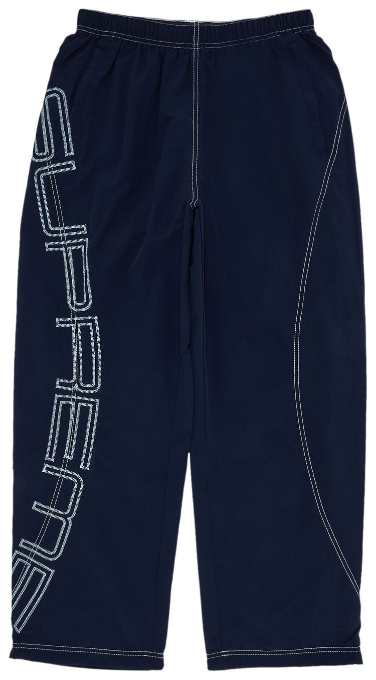 Supreme Spellout Embroidered Track Pant Navy