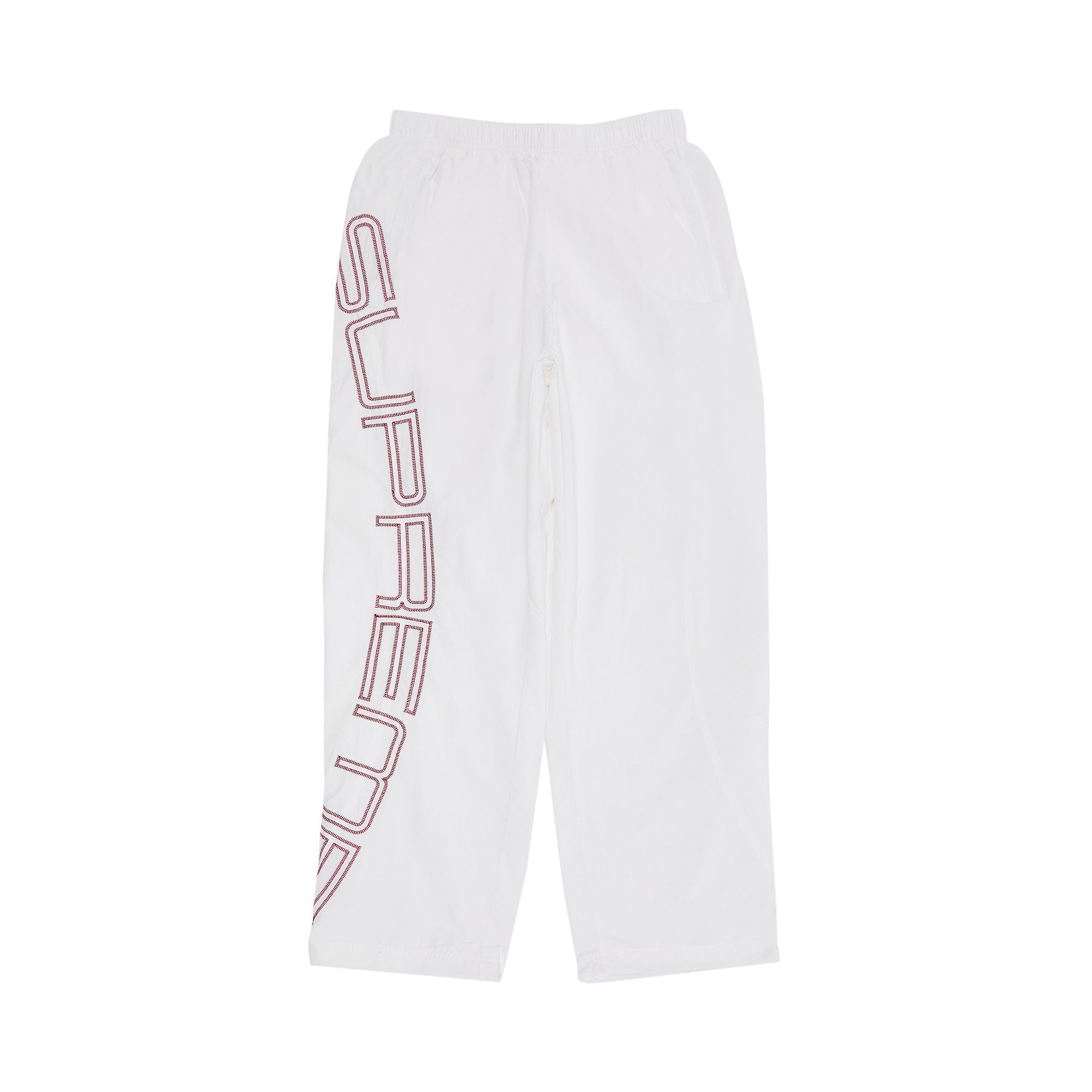 Buy Supreme Spellout Embroidered Track Pant 'White' - SS25P70