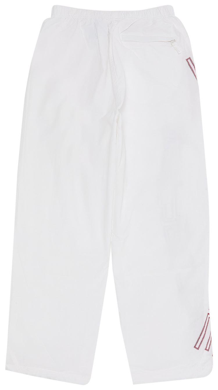 Supreme Spellout Embroidered Track Pant White