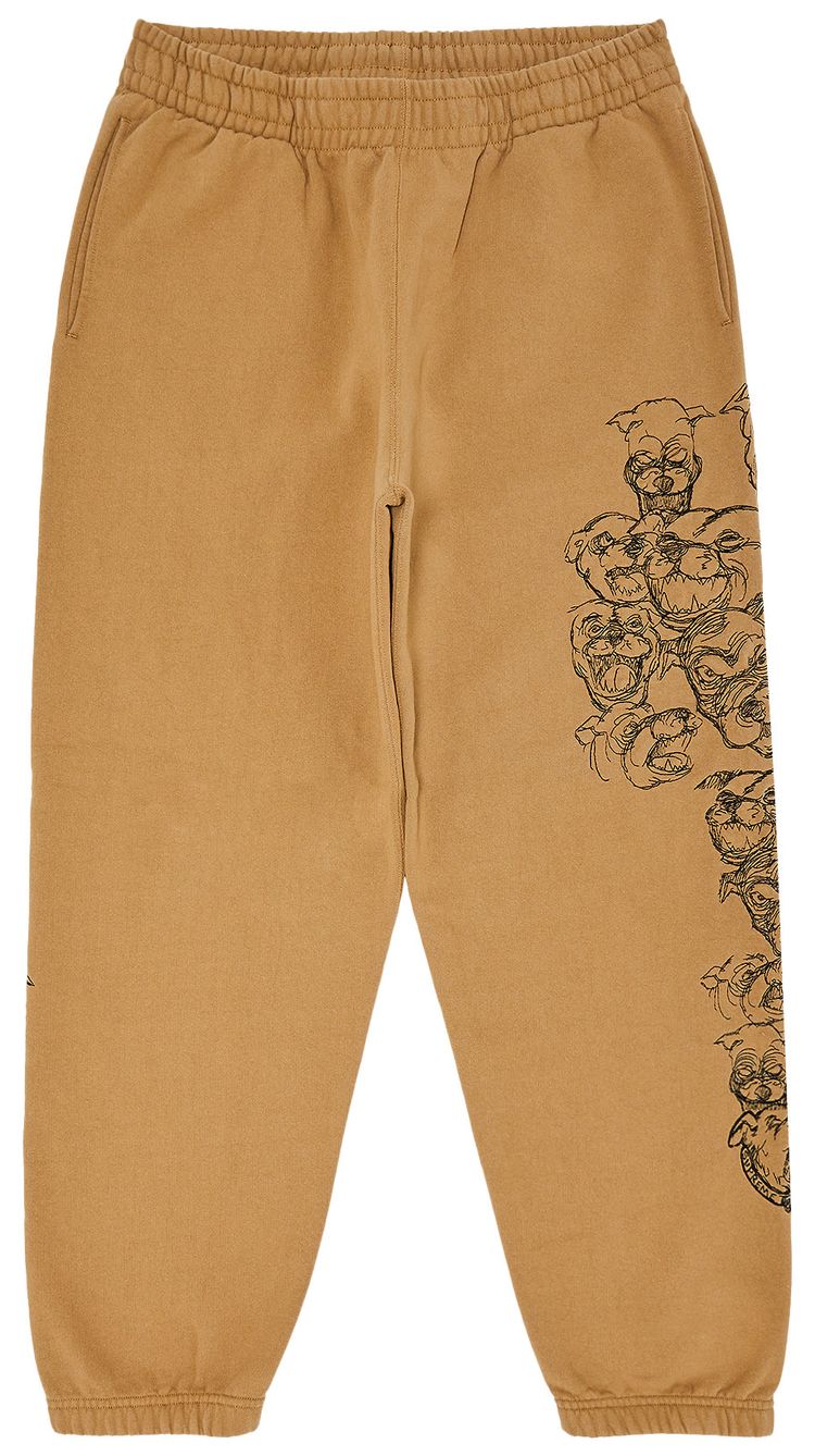 Supreme Pitbulls Embroidered Sweatpant Light Tan