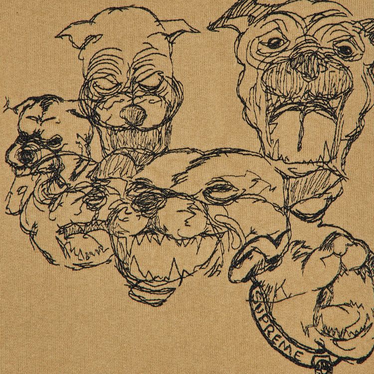 Supreme Pitbulls Embroidered Sweatpant Light Tan