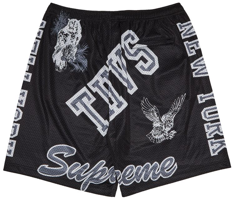 Supreme Varsity Mesh Short Black