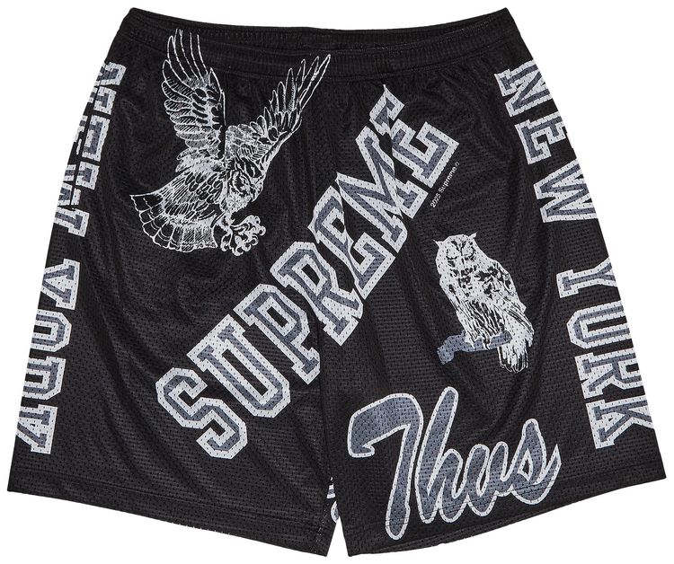 Supreme Varsity Mesh Short Black