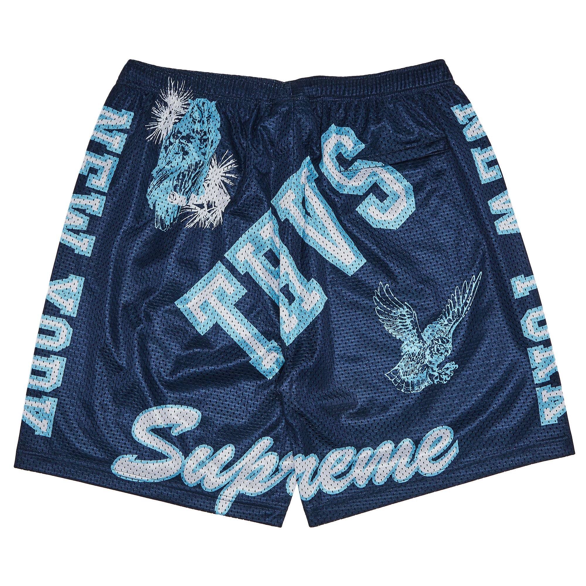 Supreme Ultrasuede Mesh Short Navy Men's - SS24 - US