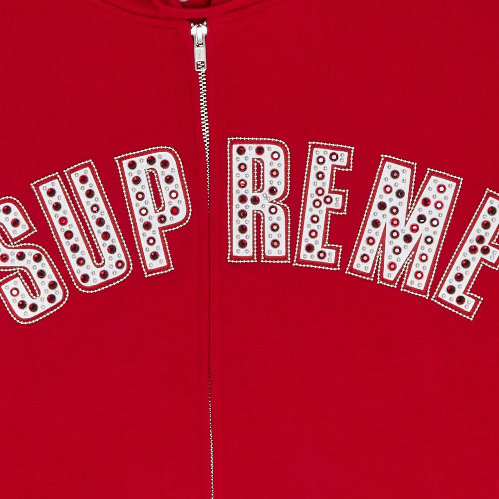 Buy Supreme x B.B. Simon Zip Up Hooded Sweatshirt 'Red' - SS25SW50 RED ...