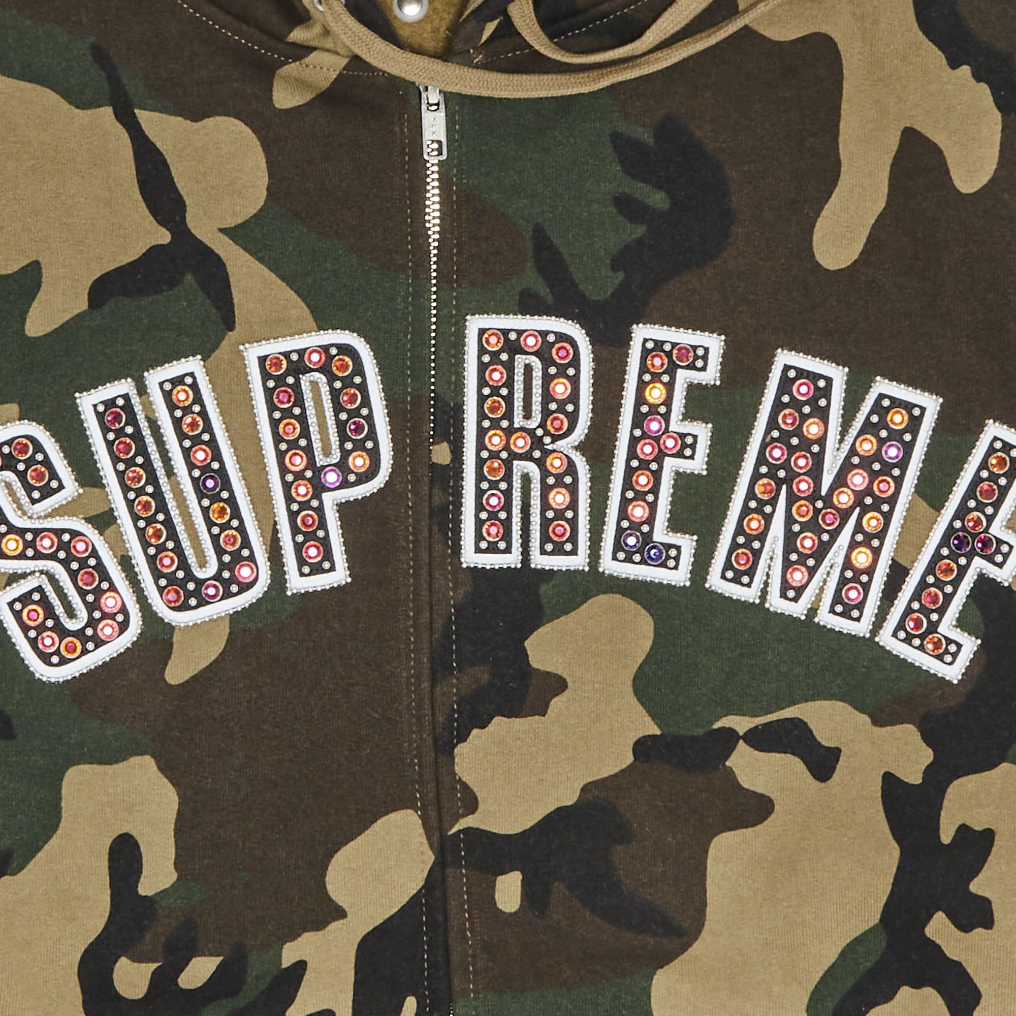Buy Supreme x B.B. Simon Zip Up Hooded Sweatshirt 'Woodland