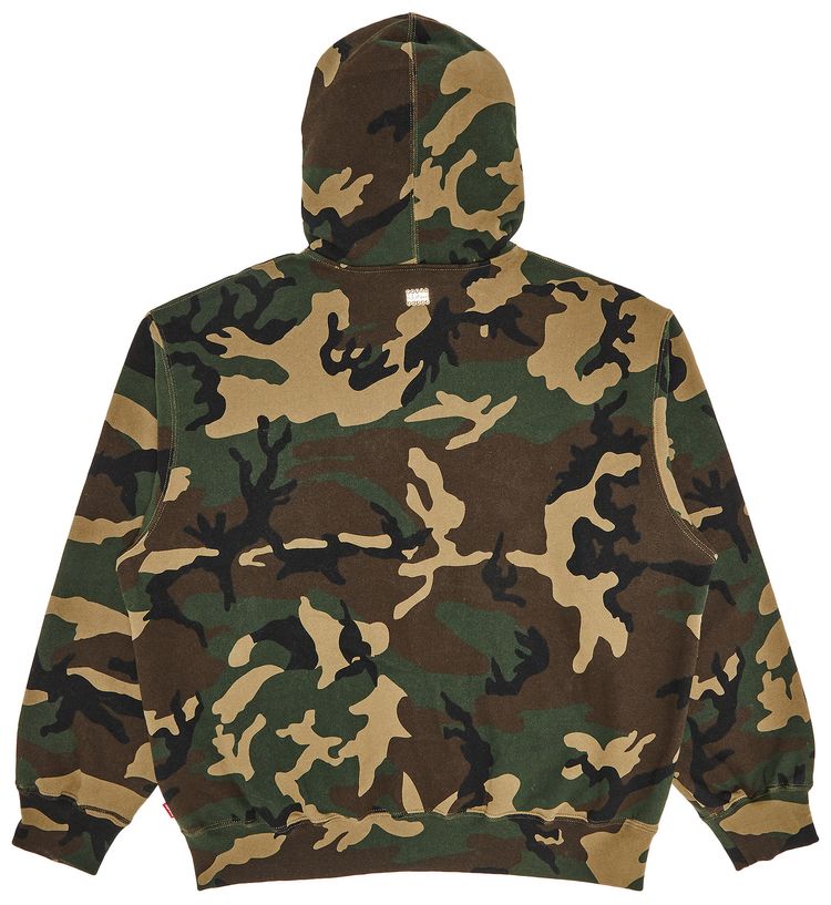 Supreme x BB Simon Zip Up Hooded Sweatshirt Woodland Camo