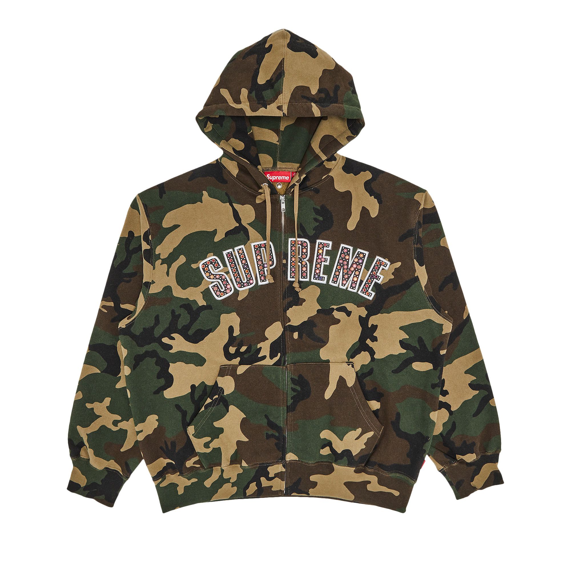 Buy Supreme x B.B. Simon Zip Up Hooded Sweatshirt 'Woodland