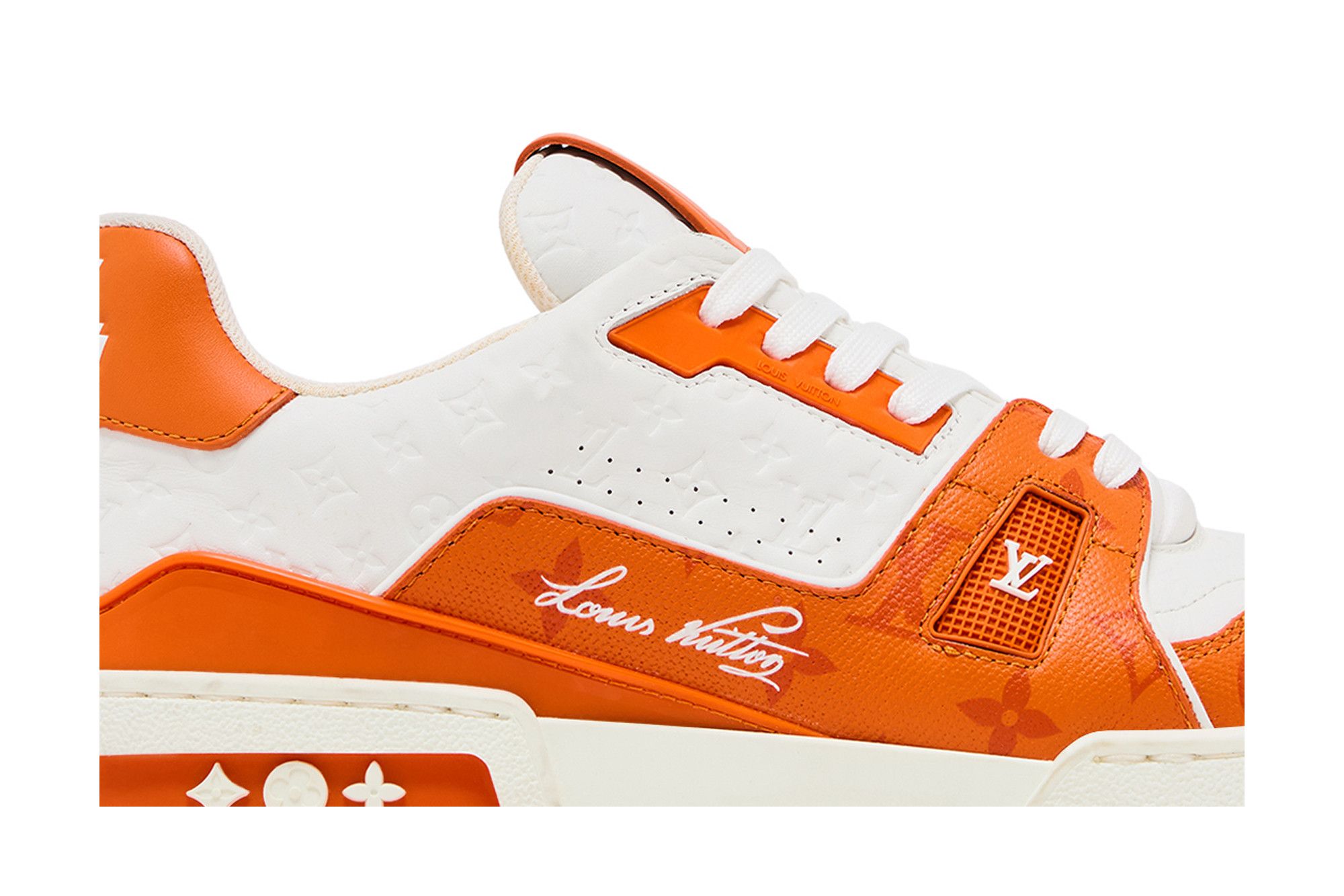 Buy Louis Vuitton Trainer Low 'Orange Monogram' - 1A811Y | GOAT