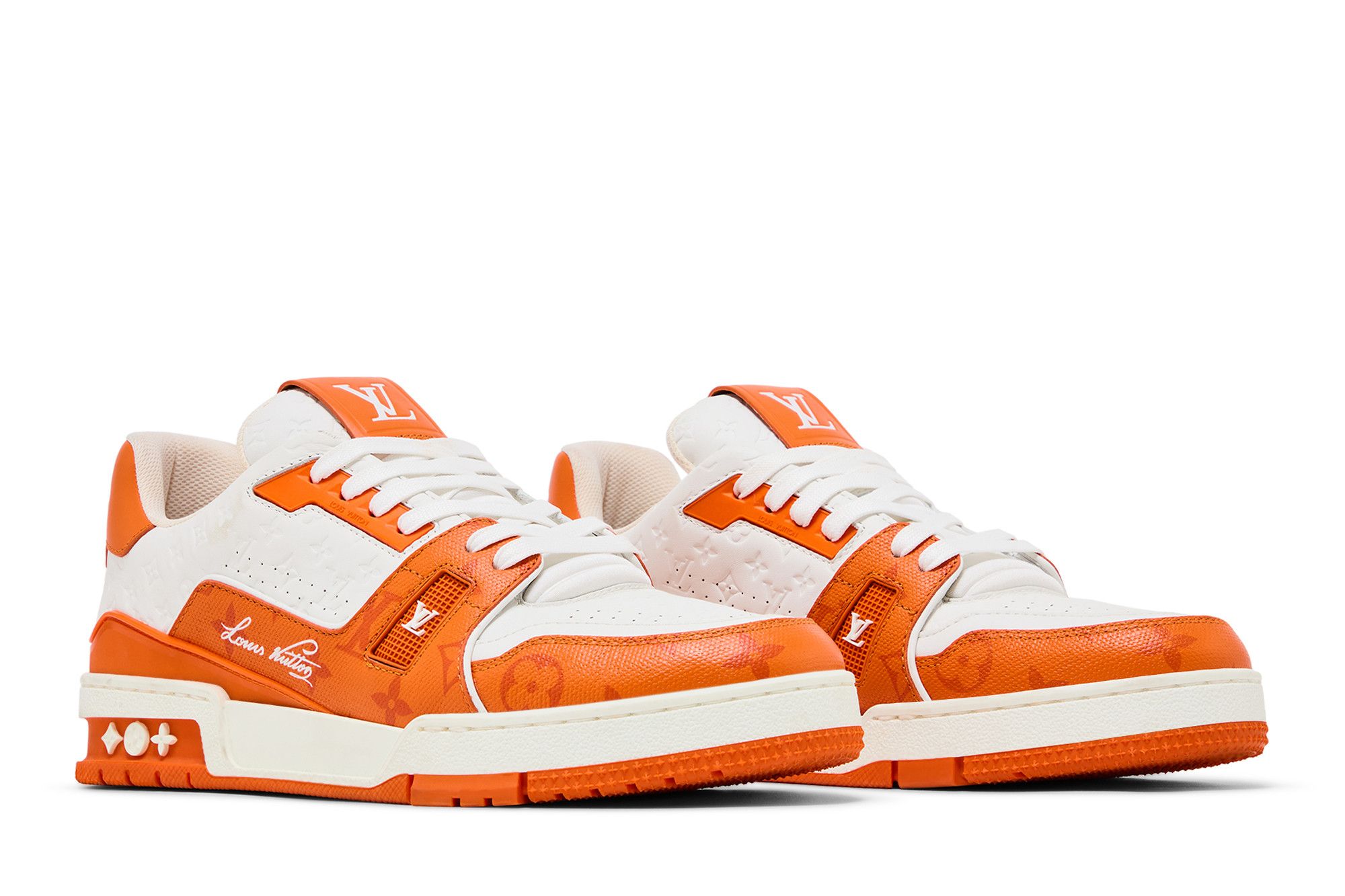 Buy Louis Vuitton Trainer Low 'Orange Monogram' - 1A811Y | GOAT