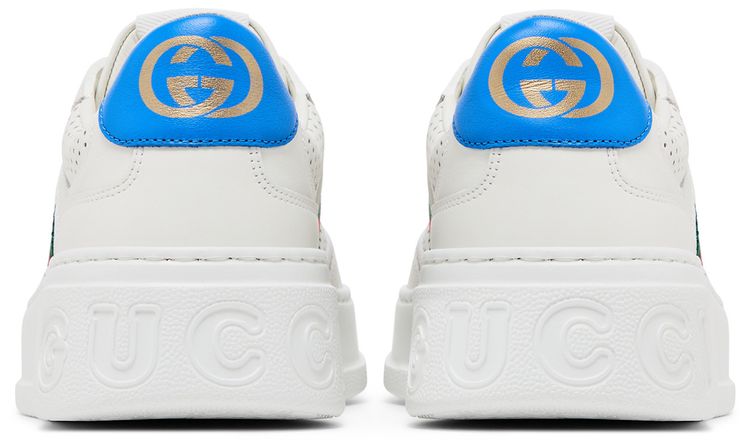 Gucci Wmns Chunky GG Web Sneaker White Blue