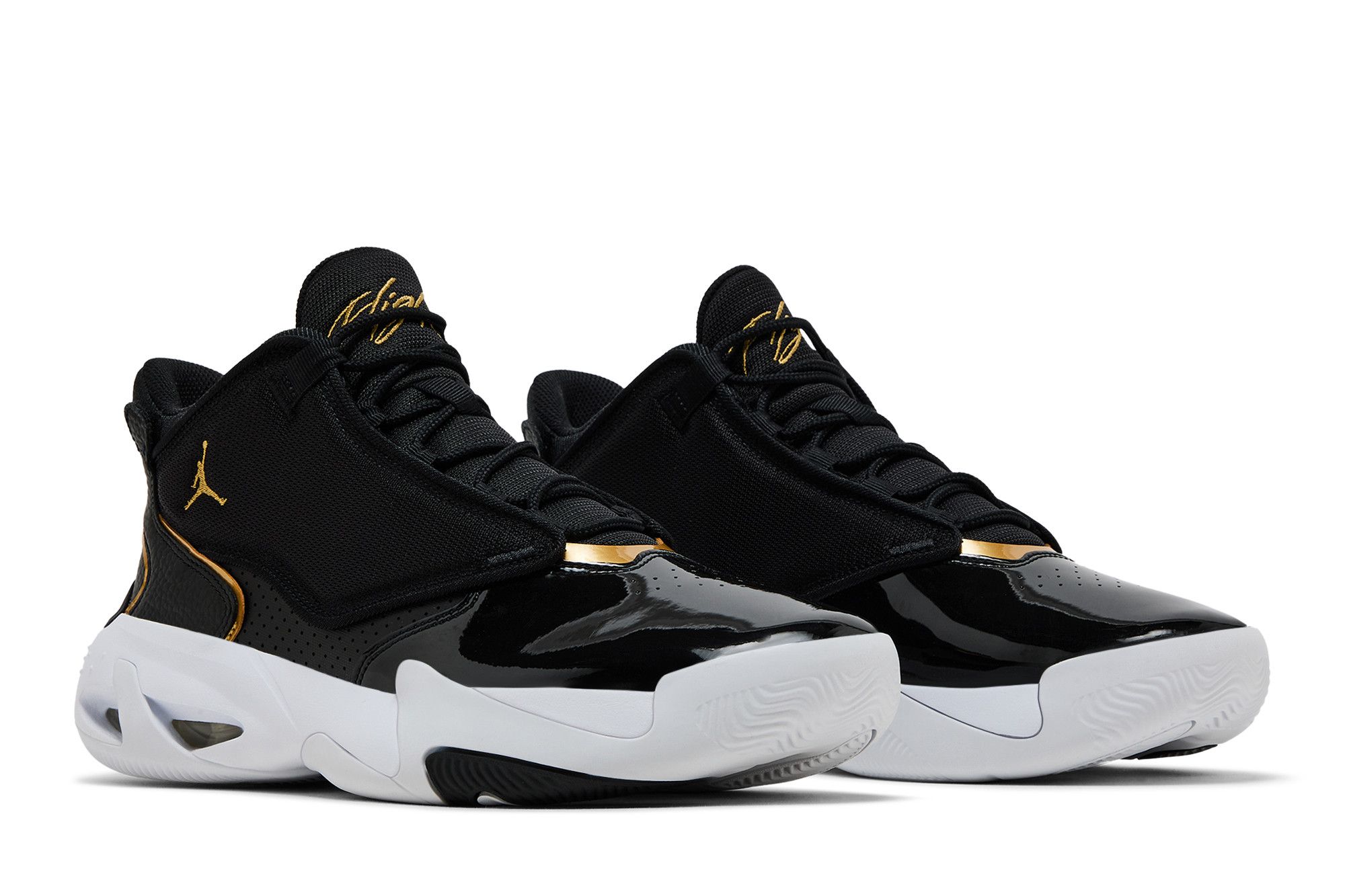 ジョーダン メンズ Jordan Max Aura 4 - Black/Gold Jordan Max Aura 4 Black Gold Men's - DN3687-007 - US
