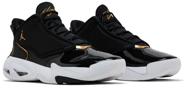 Air Jordan Max Aura 4 Black Metallic Gold