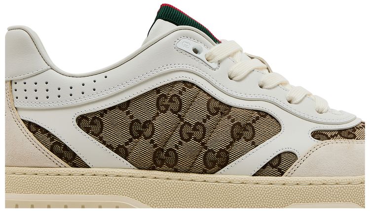 Gucci Re Web Sneaker GG Canvas   White Beige
