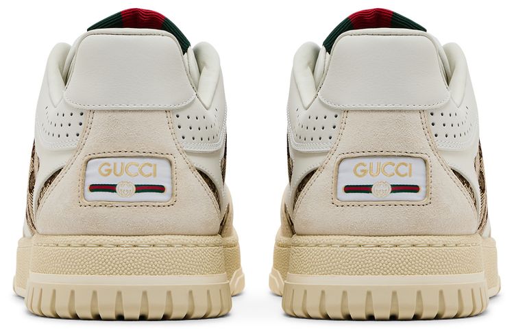 Gucci Re Web Sneaker GG Canvas   White Beige