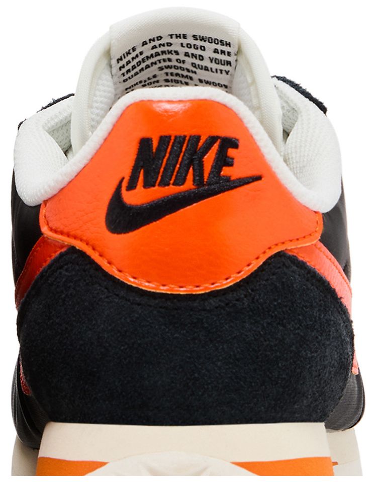 Nike Cortez TXT Black Safety Orange