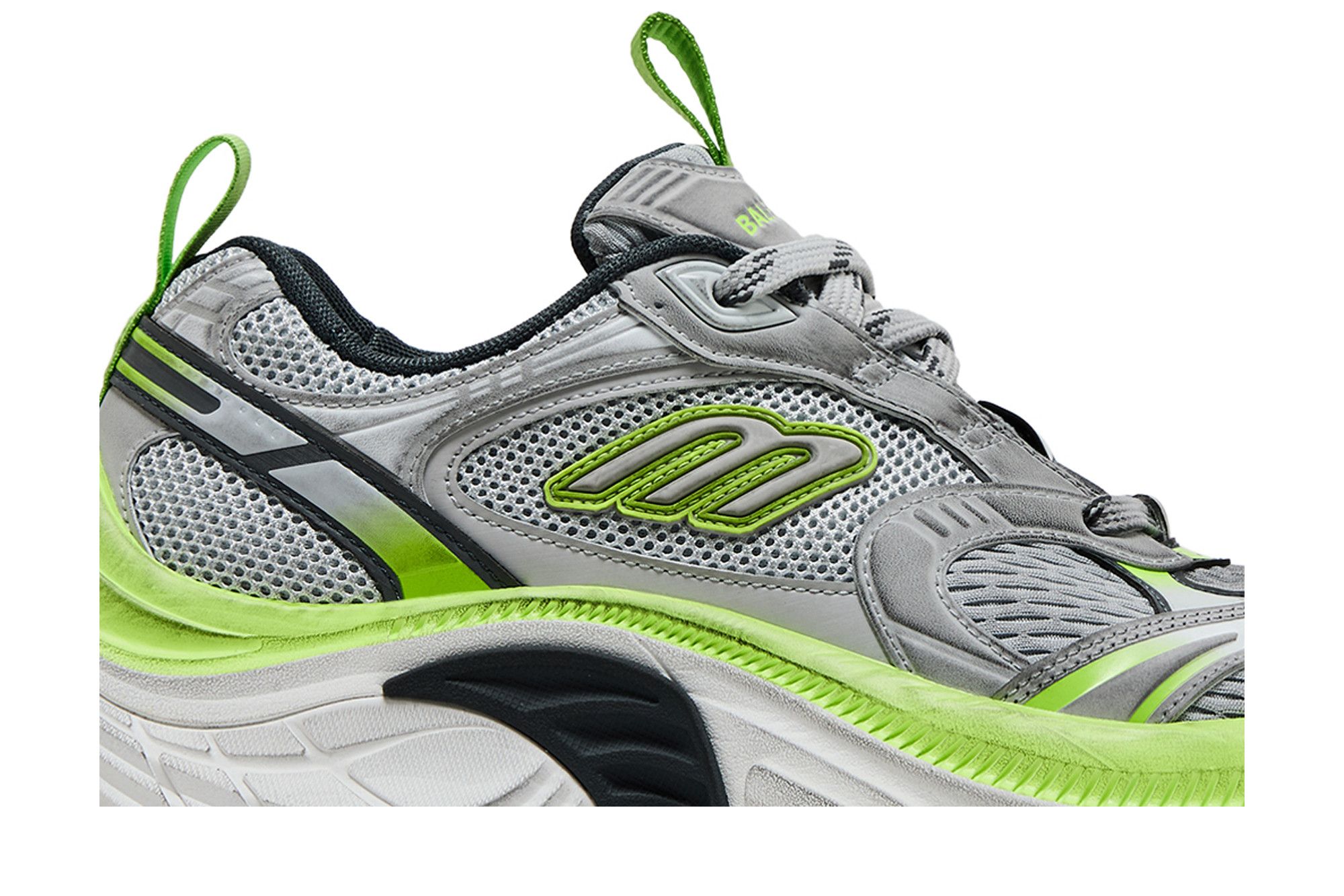 スニーカー BALENCIAGA SNEAKER (815859W2MV2 1937) Balenciaga Gray/white/fluorescent yellow sneaker 6XL