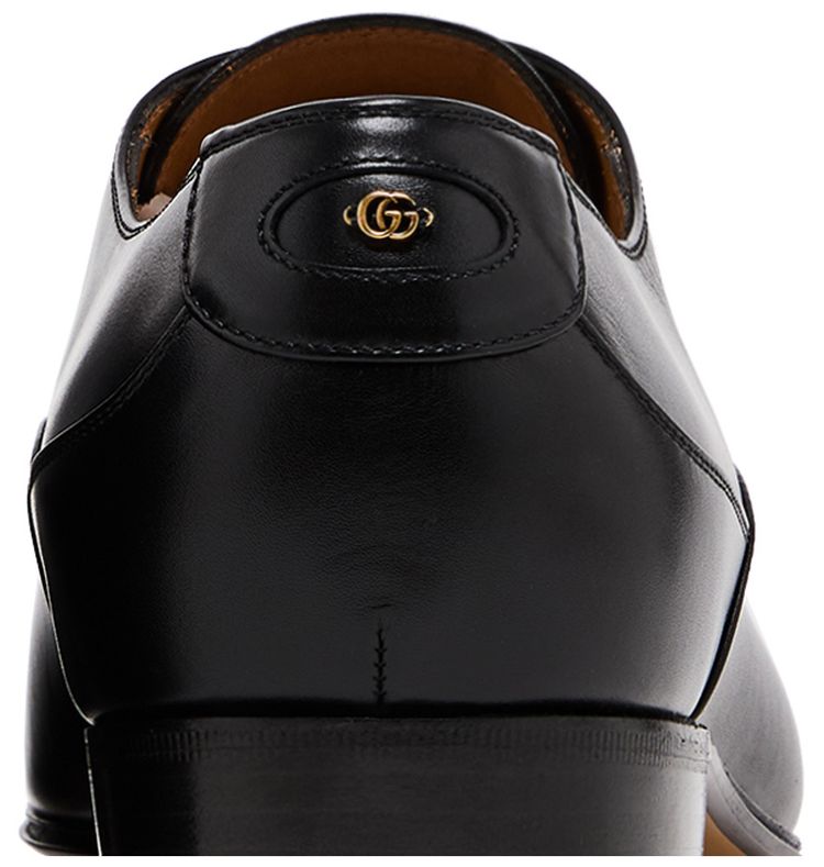 Gucci Lace up Shoe Double G   Black