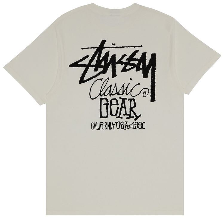 Stussy Classic Gear Tee Pigment Dyed Natural