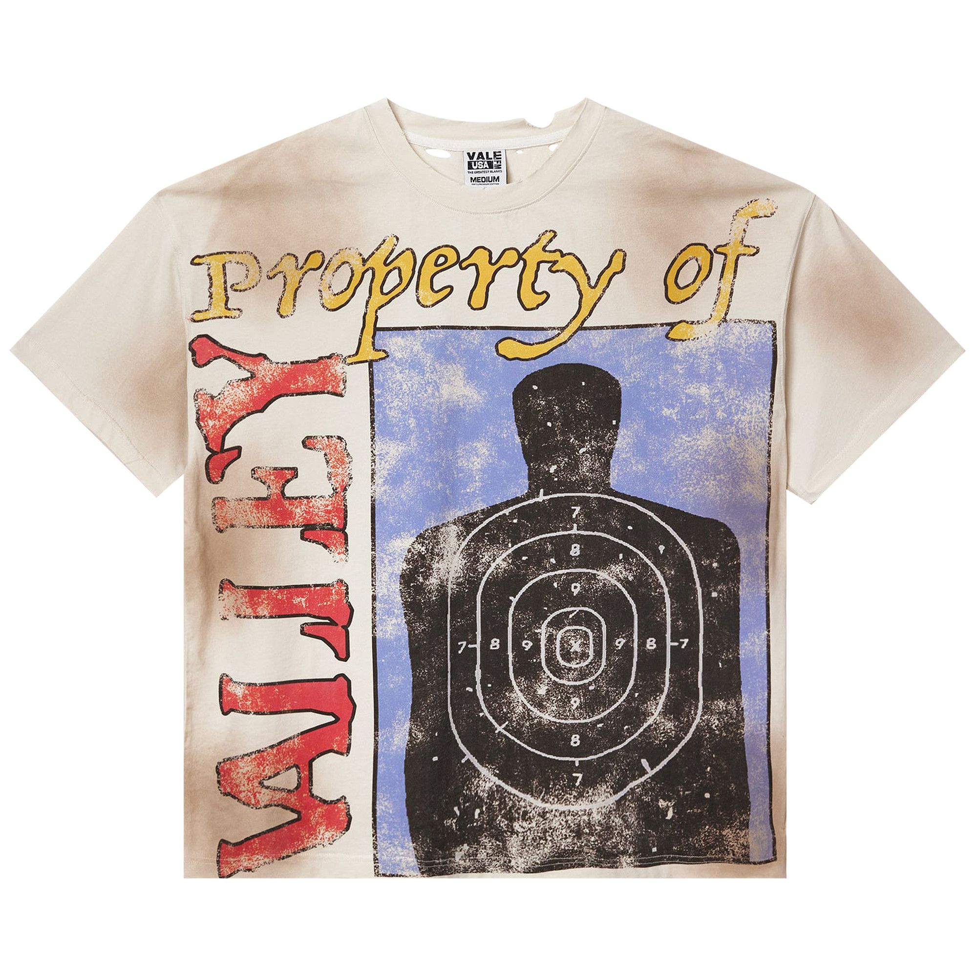 Buy Vale Forever Target Practice Tee 'Cream' - 11451