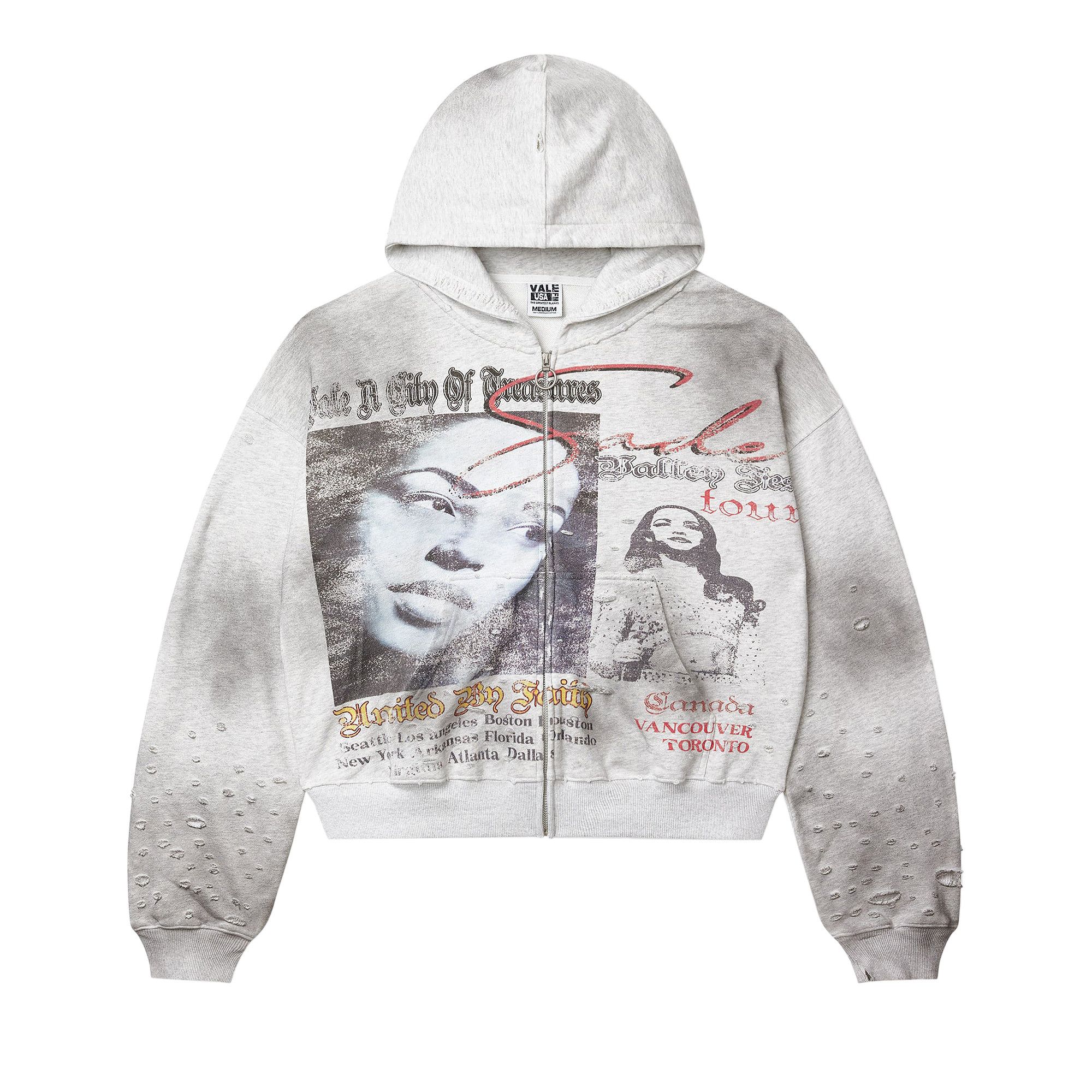 Buy Vale Forever Valley Fest Zip Up Hoodie 'Grey' - VALE 03 007 GY