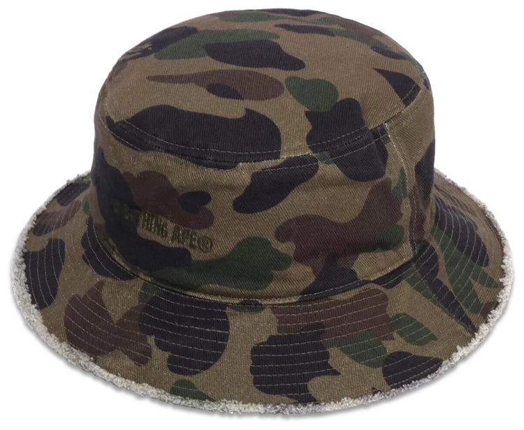 BAPE 1st Camo Buckle Hat Green