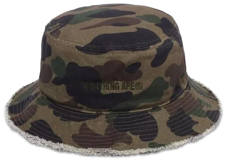 BAPE 1st Camo Buckle Hat Green