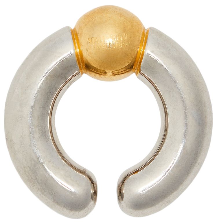 Jean Paul Gaultier Tube Ear Cuff Silver