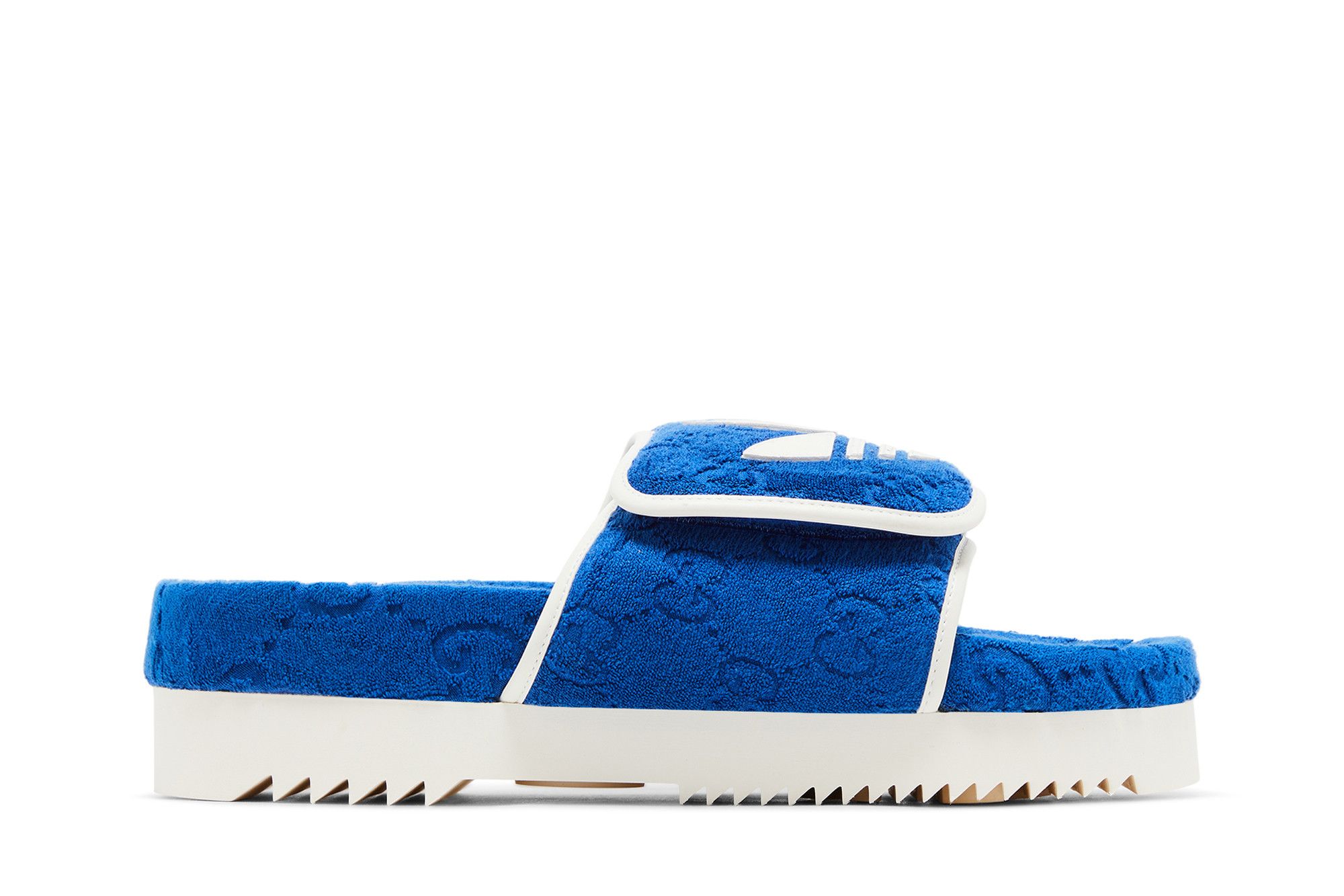 Buy Adidas x Gucci GG Platform Sandal 'Blue Cotton Sponge