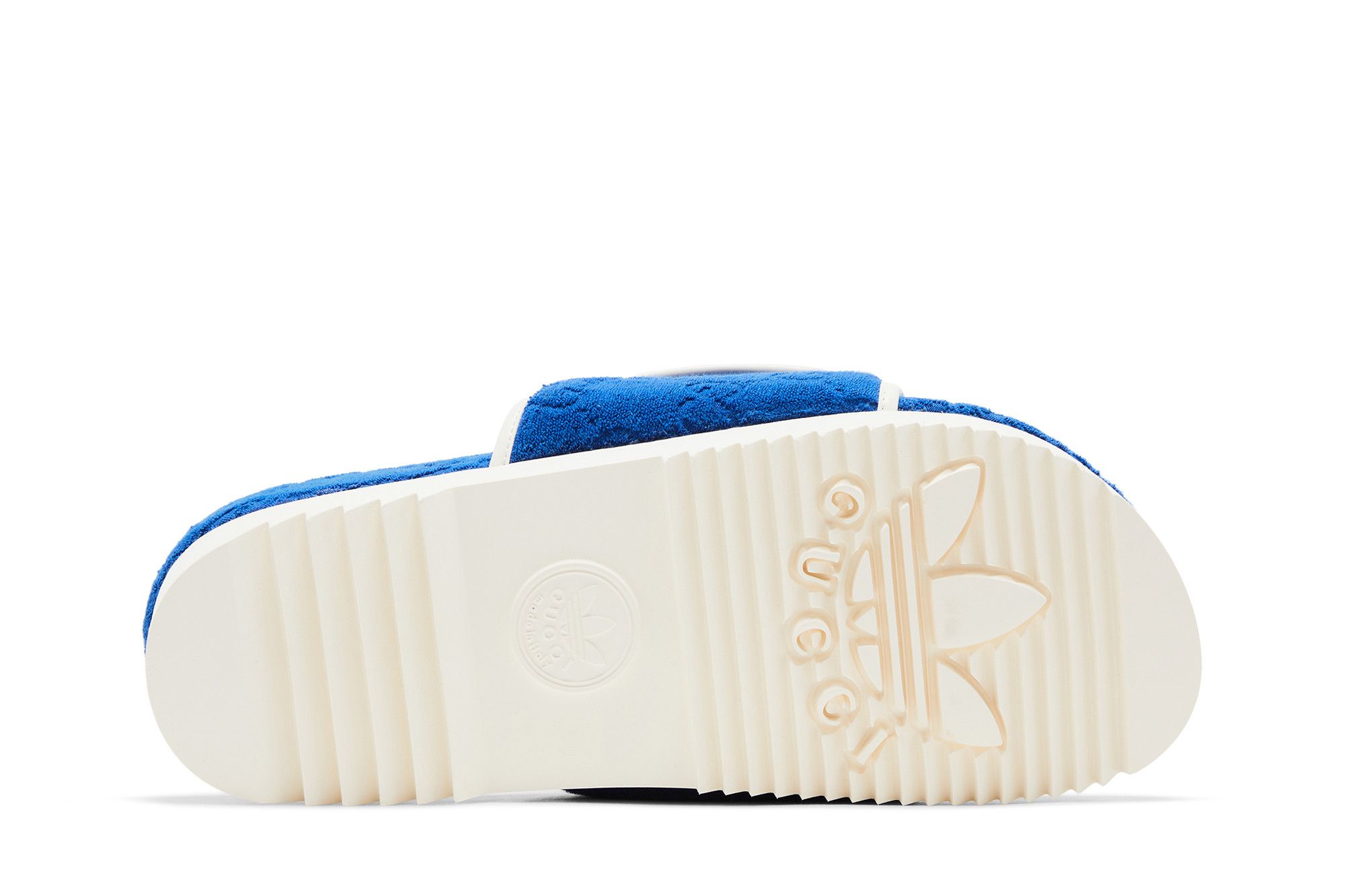 Buy Adidas x Gucci GG Platform Sandal 'Blue Cotton Sponge