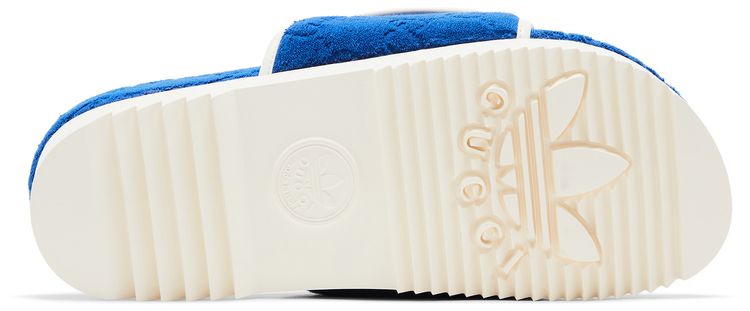 Adidas x Gucci GG Platform Sandal Blue Cotton Sponge
