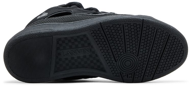 Lanvin Curb Sneakers Metallic Effect   Black