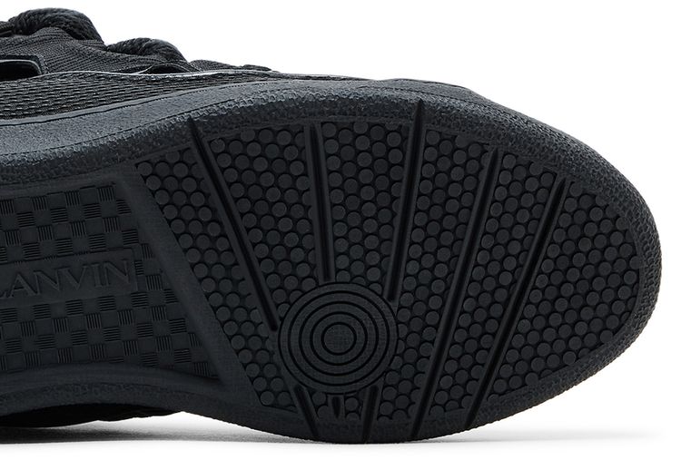 Lanvin Curb Sneakers Metallic Effect   Black