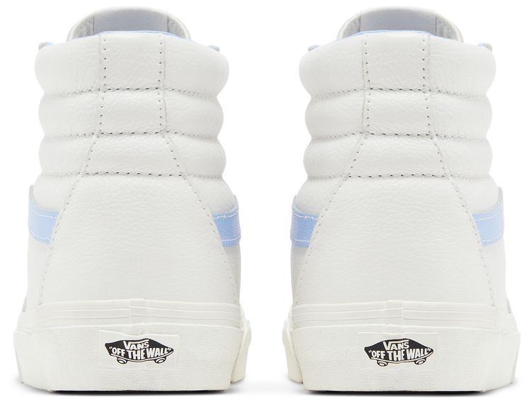 Vans Sk8 Hi Vintage Leather Blanc de Blanc Blue