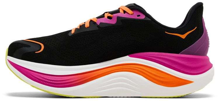 HOKA Skyward X Black Electric Aqua