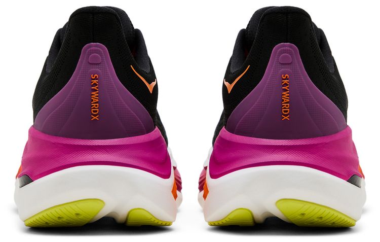 HOKA Skyward X Black Electric Aqua