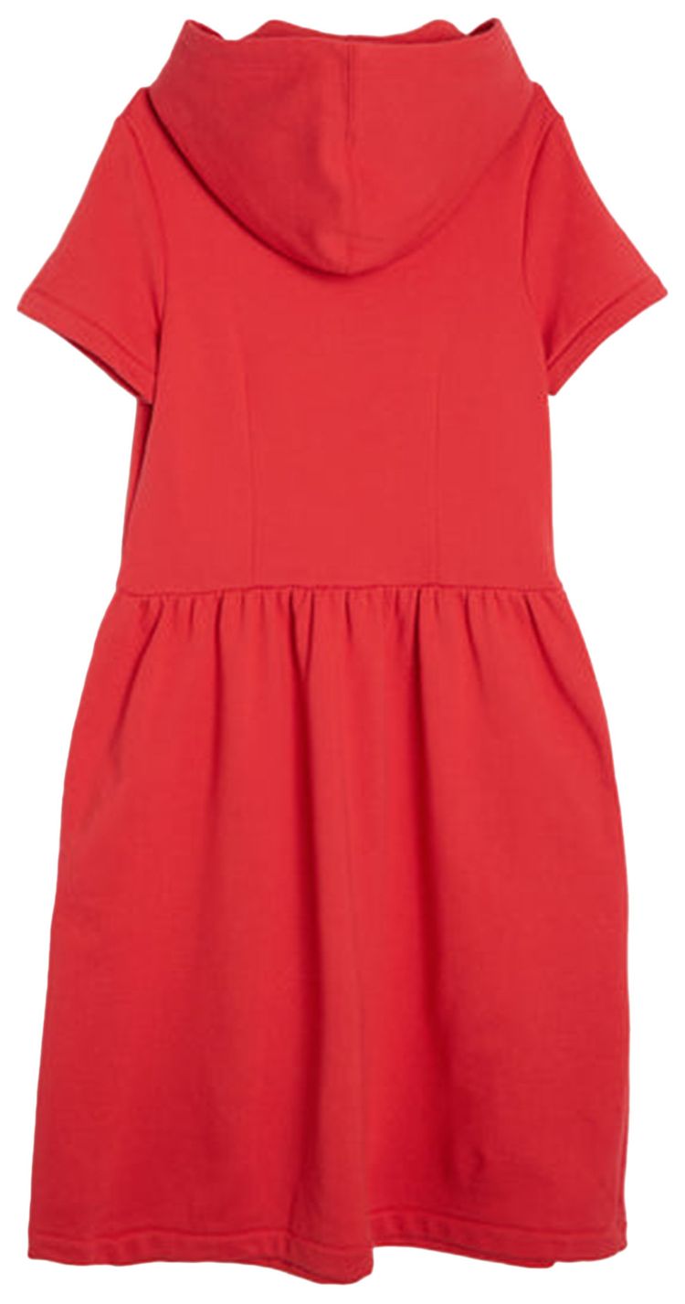 Comme des Garcons Girl Back Pile Dress Red