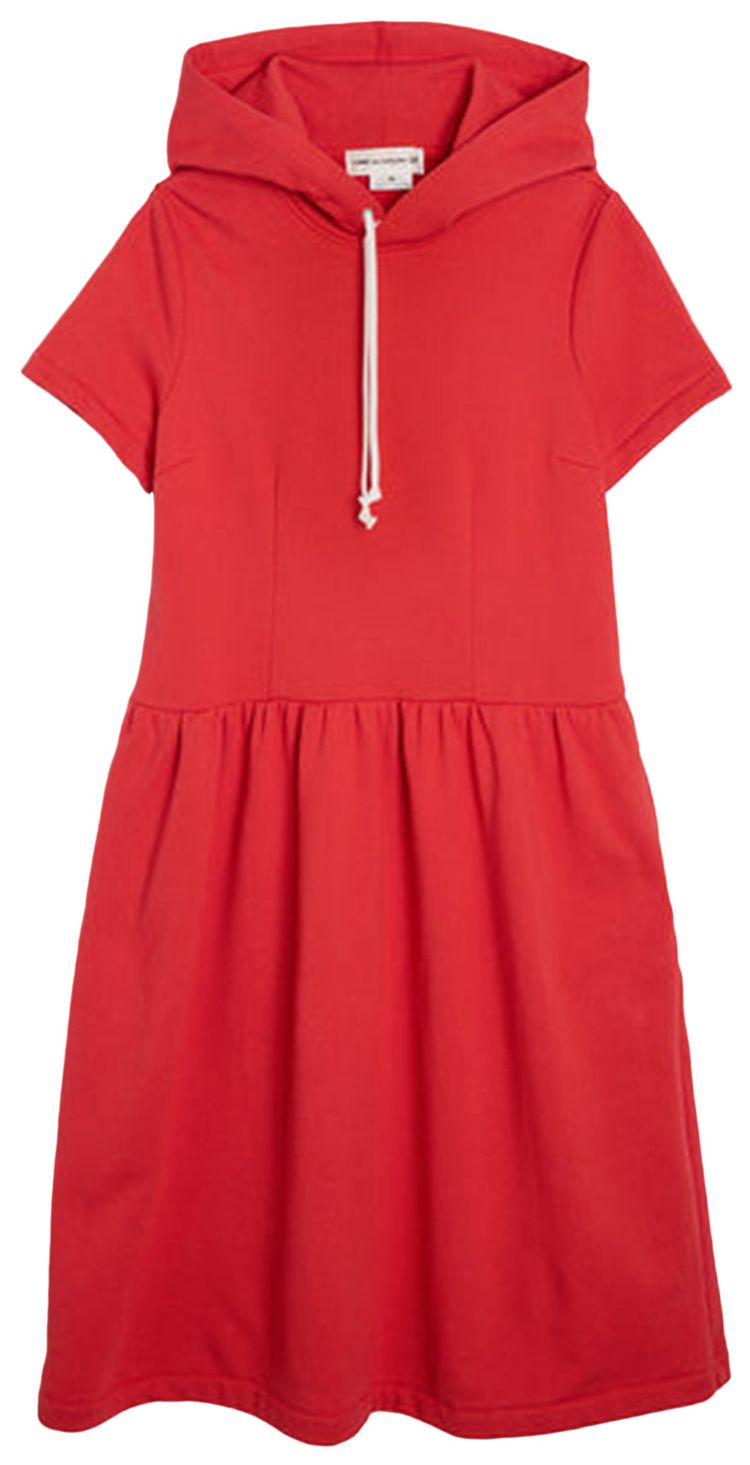Comme des Garcons Girl Back Pile Dress Red