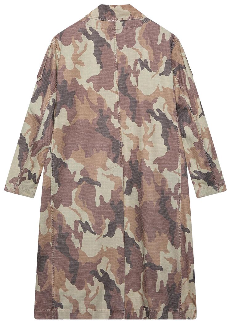 424 Reversible Light Trench Coat Camo